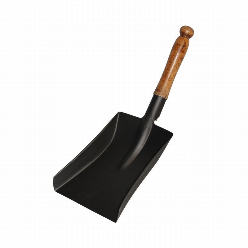 Coal Shovel Black Wooden KNOB Handle 37.5x12cm