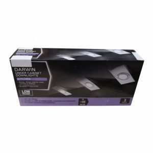 Downlight DARWIN Under Cabinet Br.Chrome 12V.20Watt x3