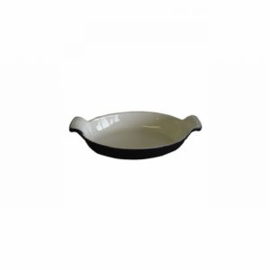 Casserole Dish Oval 30x18cm Enamelled Black [+B]
