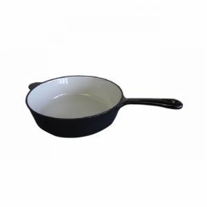 Skillet Pan C.Iron 25cm Enamelled Black