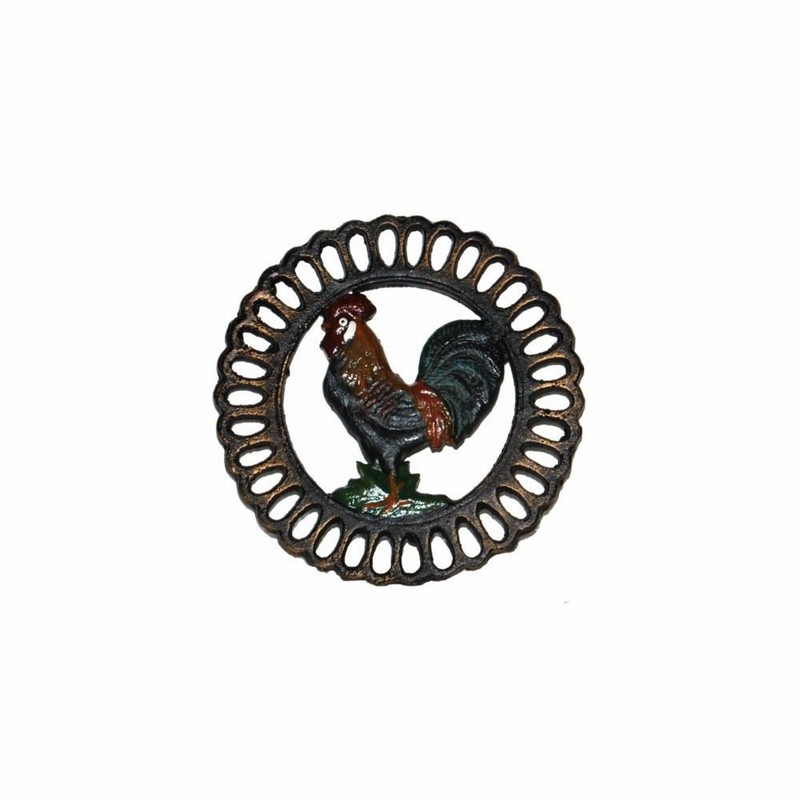 Trivet Cast Iron 19cm Rooster