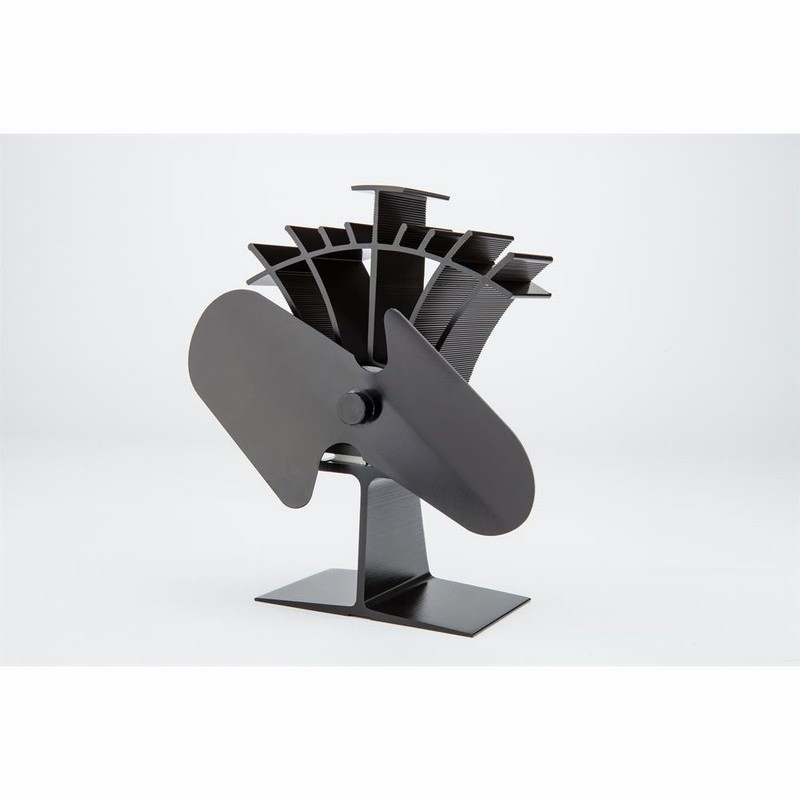 Stove Fan 2 Blade ELITE Black 19cm Compact