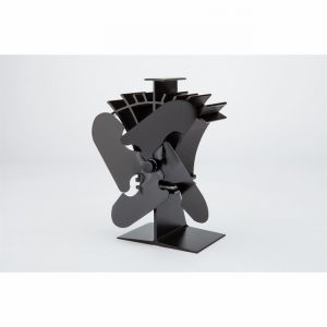 Stove Fan 4 Blade ELITE Black 19cm Compact