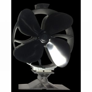 Stove Fan 4 Blade ELITE Black WHEEL 22.2cm