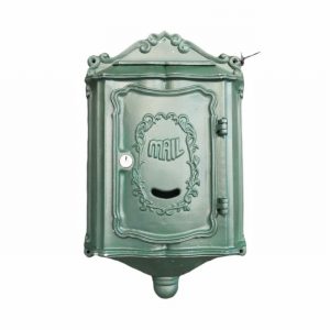 Post Box Cast Aluminium Green