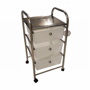 Drawer Unit Chromed 3 Drawer
