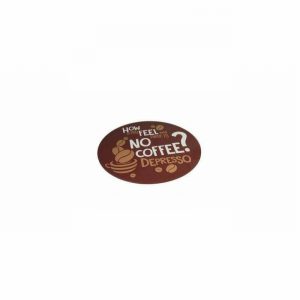 Chopping Board Round Coffee Design 30cm
