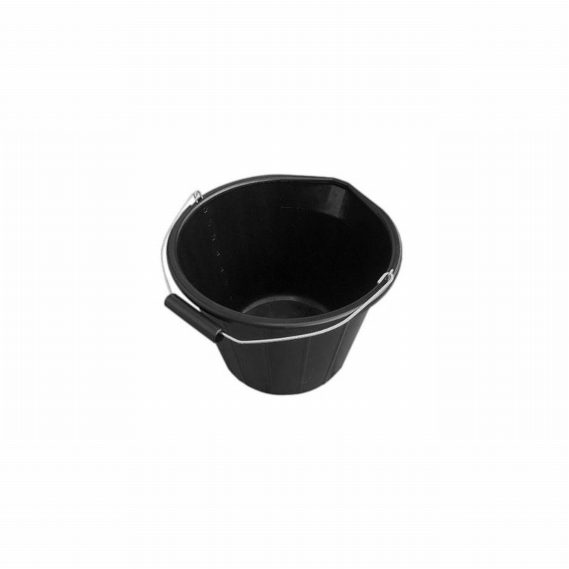 Bucket Builders Black 15Ltr Lipped & Call.