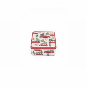 Christmas Tin Square 10.5x5.5cm