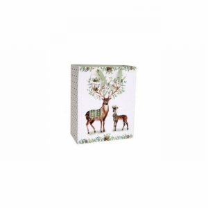 Christmas Gift Bag Sage Desin 33x26cm