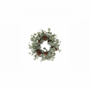 Christmas Wreath Eucalyptus & Cone 60cm