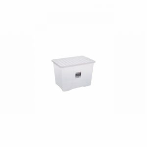Box & Lid 80Ltr. CRYSTAL Clear & Clear Lid