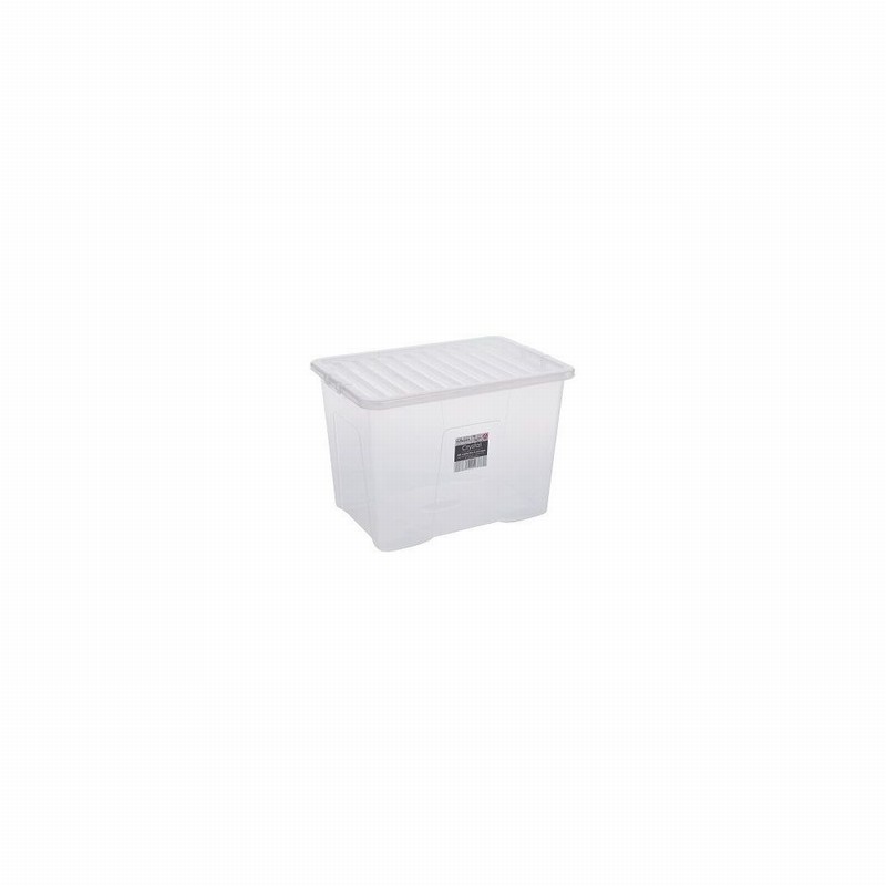 Box & Lid 80Ltr. CRYSTAL Clear & Clear Lid