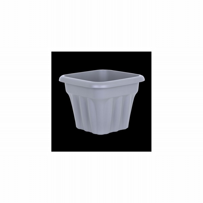 Planter VISTA 33cm Square Grey