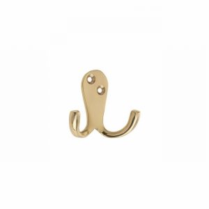 Hook Robe Double 51mm P.Brass