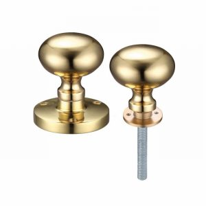 Handle Rim Knob 61.5mm Rose dia. P.Brass