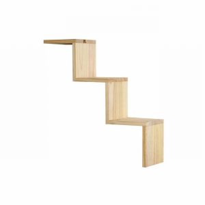 Wall Unit ZigZag 680x165x155mm Nat. Pine