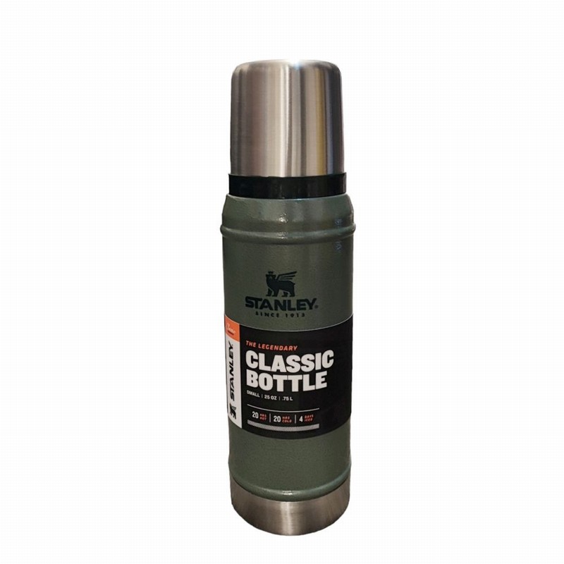 Flask STANLEY Classic Hammertone Green .75Ltr.