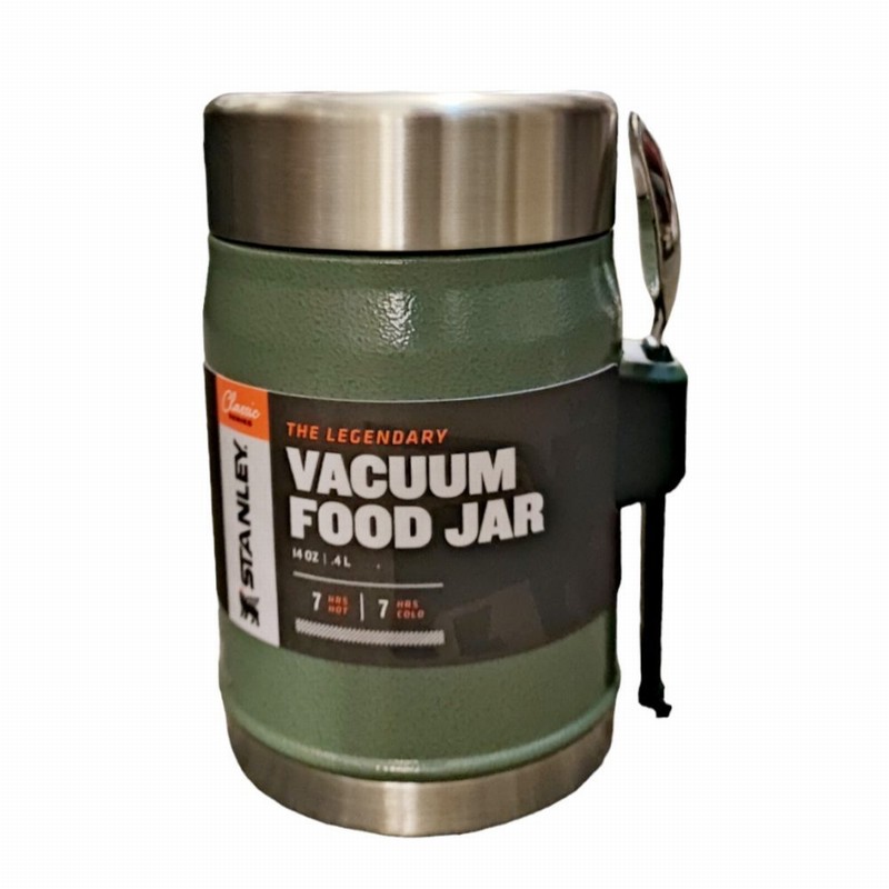 Flask STANLEY Classic Hammertone Green .40Ltr. Food & Spork