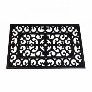 Mat Rubber Heavy Duty Cast Iron Effect 75x45cm