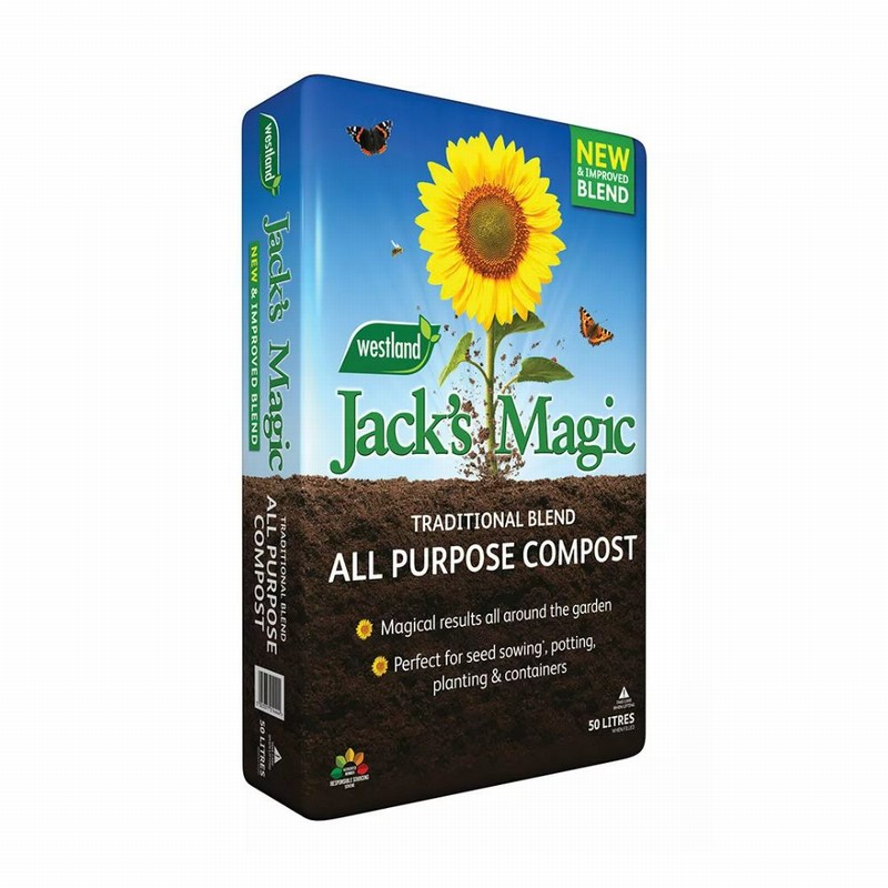 Compost JACKS MAGIC Multi Purpose Peat Red. 50Ltr. (65PP)