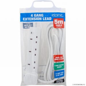 Extension Lead 4Gang 5Mtr. 13Amp