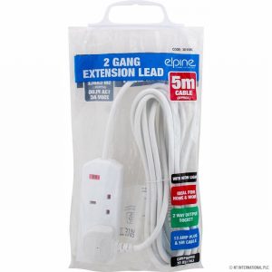 Extension Lead 2Gang 5Mtr.