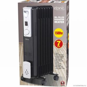 Heater Oil Filled Radiator 1.5Kw 7 Fin Black [+]