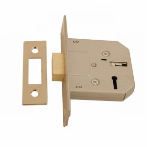 Lock Mortice Sash 76mm(3") 3L. N.P.  D [+]