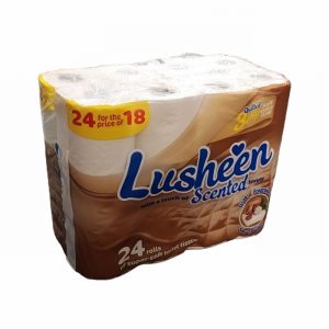 Toilet Rolls LUSHEEN Luxury 3Ply Shea Butter 24 Pack