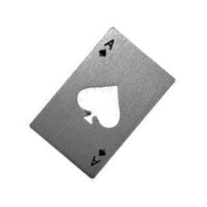 Bottle Opener Metal Card Design Ace of Spades