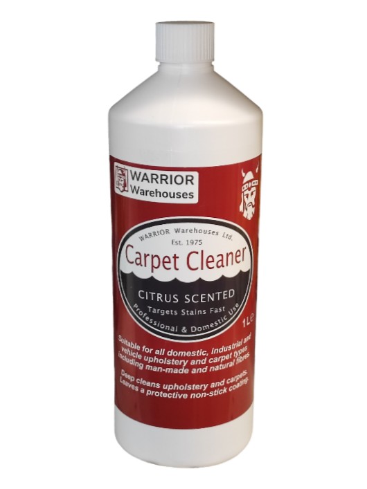 Carpet Cleaner Shampoo All Machines WARRIOR 1Ltr. Citrus Scented