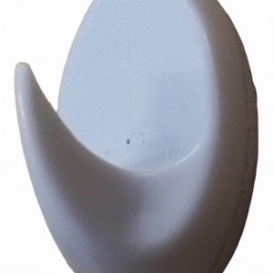 Hook Self Adhesive Oval Mini White  D