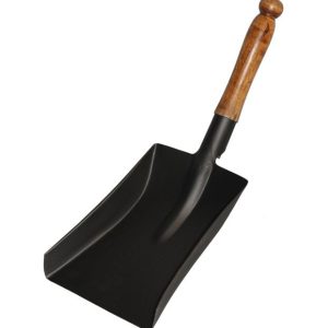 Coal Shovel Black Wooden KNOB Handle 42x18cm