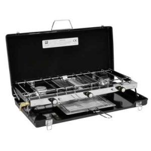 Stove LOVE MUD Camping Double Burner & Grill ??Kw Gas