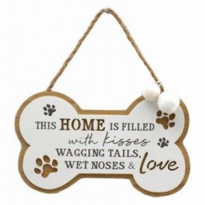 Wall Plaque Dog 18x15cm