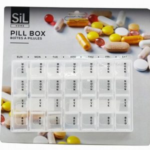 Pill Organiser Box 4Per Day Weekly