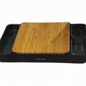 Chopping Board Set CALITEK Bamboo & Plastic + Dishes  D