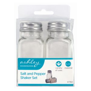9.5 x 4cm Glass Salt and Pepper Condiment Set