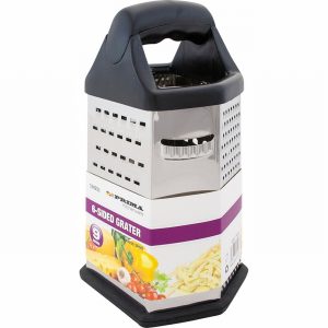 Prima Housewares 6 Sided Stainless Steel Deluxe Grater with Non