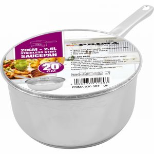 20cm Prima Kitchenware Stainless Steel Saucepan