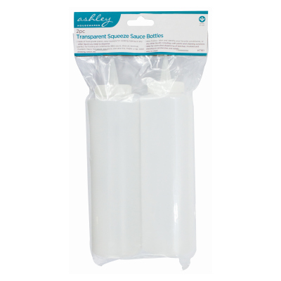 Sauce Bottles 2Pack Large Translucent