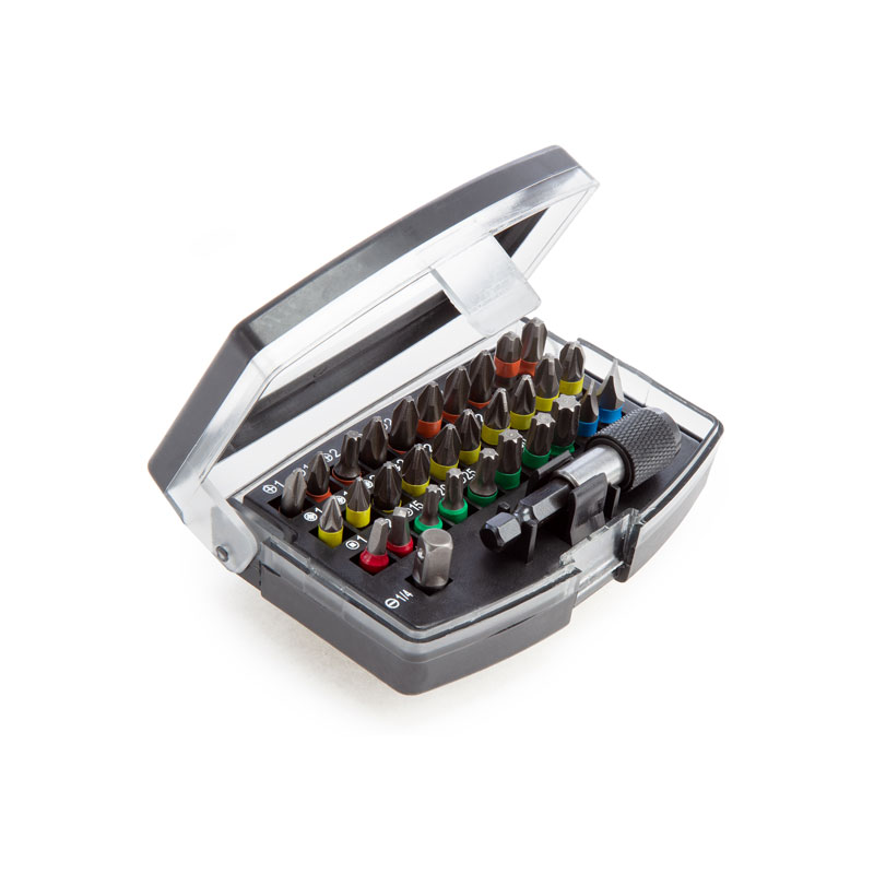 Screwdriver Insert Bit Set & Holder in 32Pce. Case D - Image 2