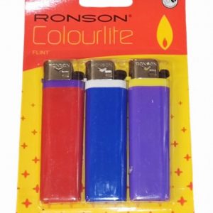 Lighter RONSON Disposable Colourlite x3   D