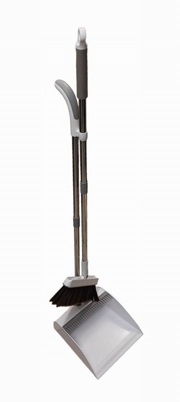 Dustpan & Brush Set Long Handle Combed
