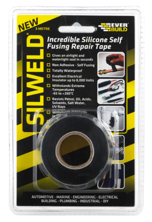 Tape SILWELD Silicone Repair Tape 3Mtr. Black