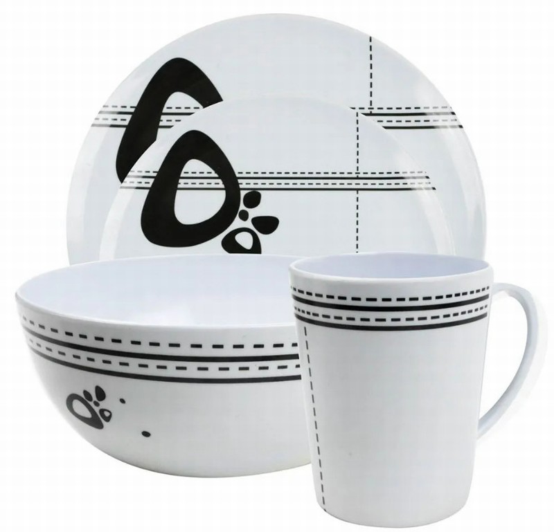 Picnic Ware Set Melamime ABSTRACT 16Pce. D