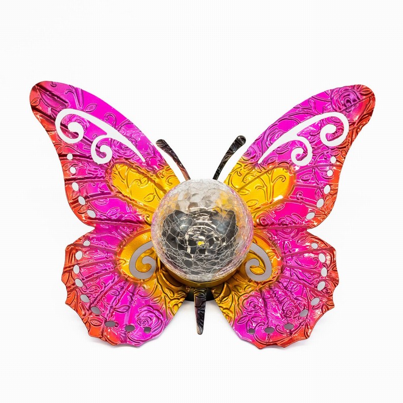 Solar Light Crackle Ball on Butterfly - Image 4
