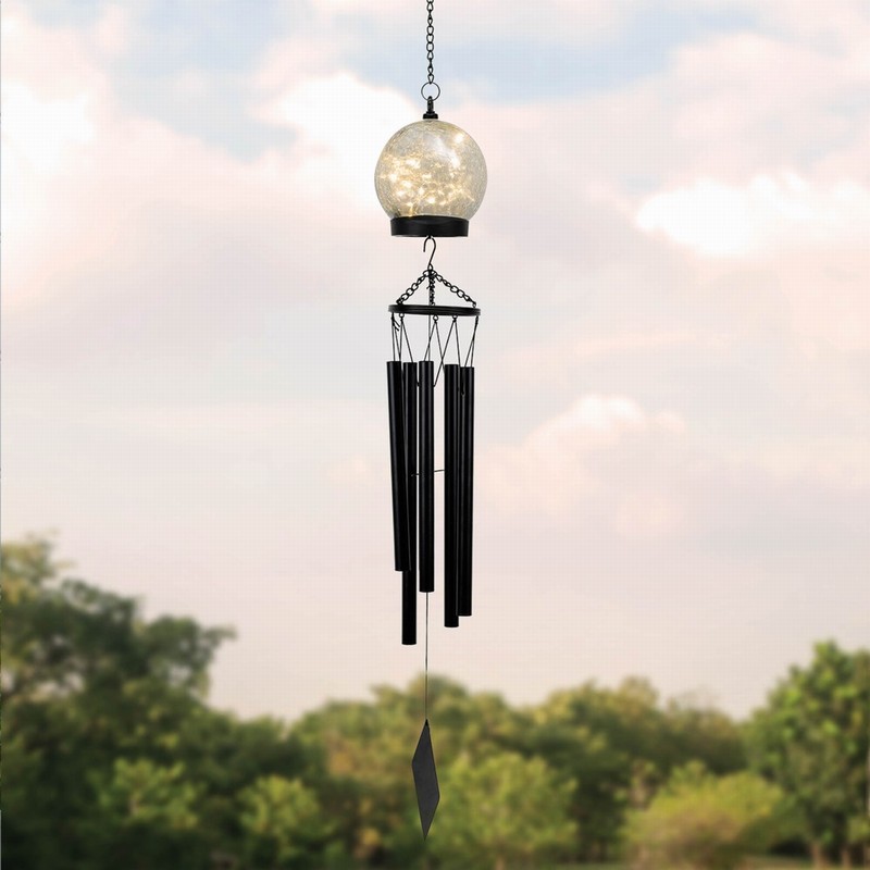 Solar Light Ball Craked & Wind Chime D