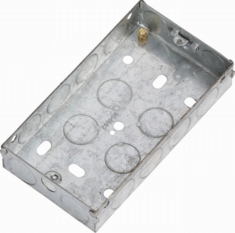 Box 2gang 25mm Galvanised